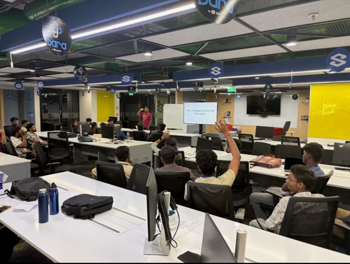 Photo from a tech community event